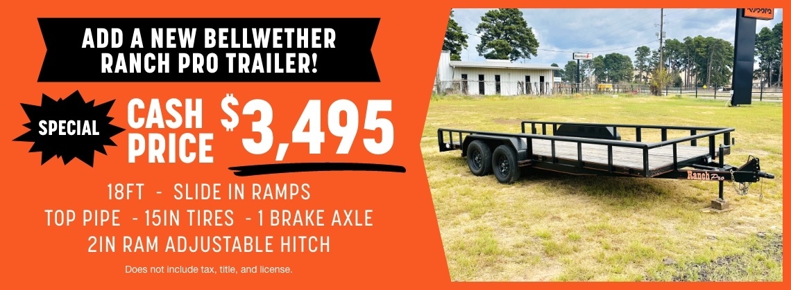 Add a trailer! Cash price: $3.495